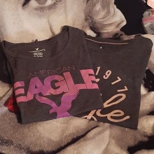 American eagle gray tee's